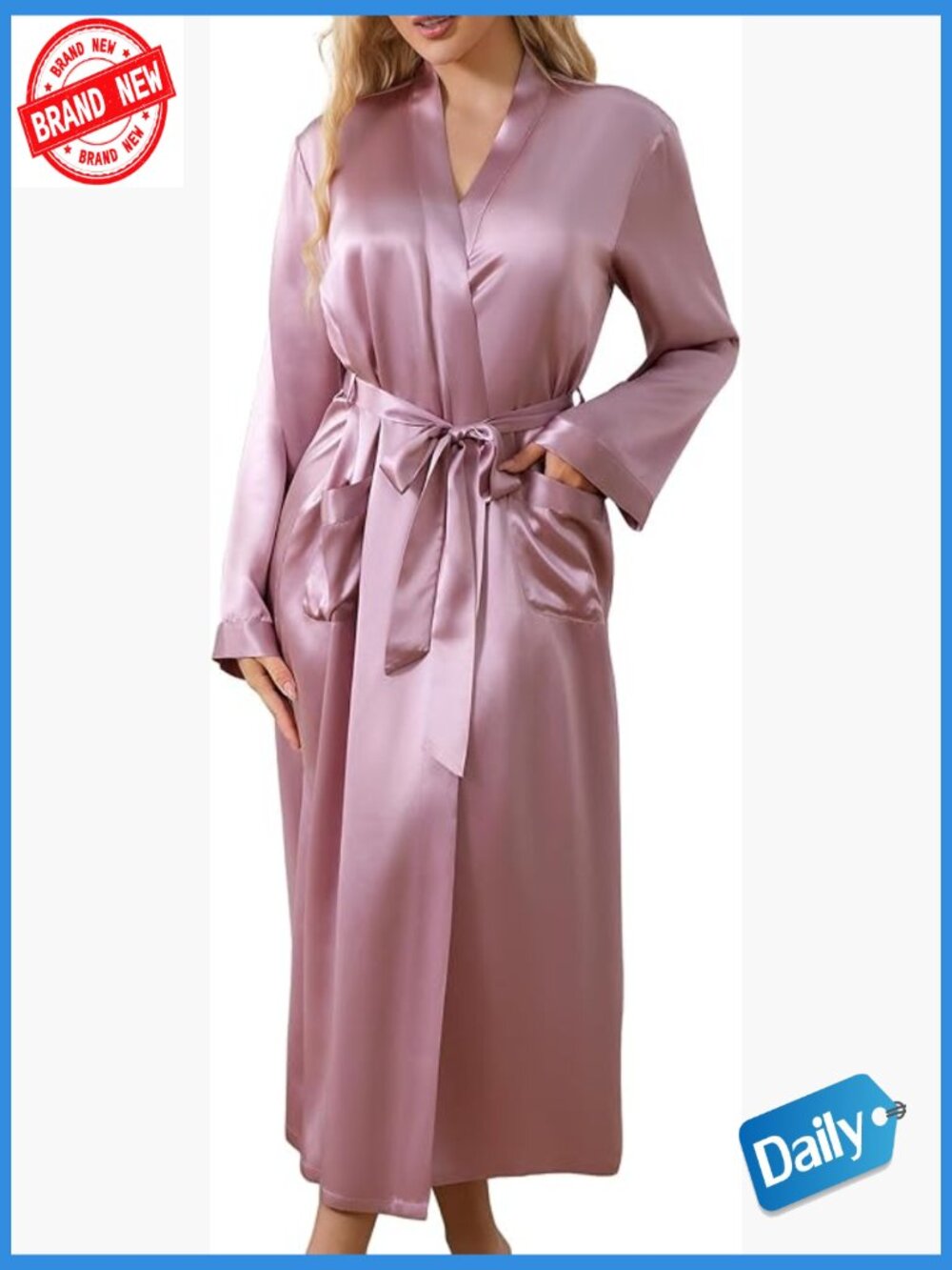 Luxury 19 Momme Mulberry Silk Robe With Pockets